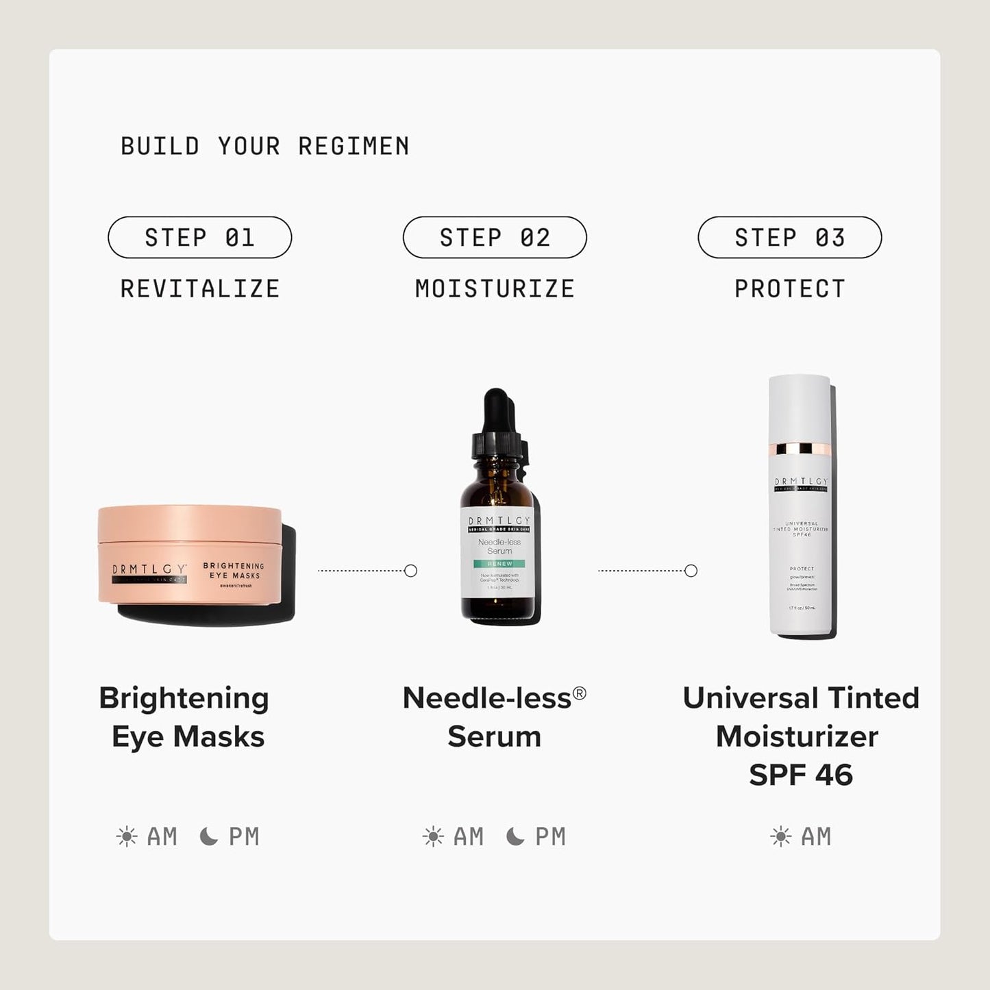 DRMTLGY Universal Tinted Moisturizer SPF 46 - Hydrating Sunscreen with Niacinamide & Hyaluronic Acid | 1.7 oz