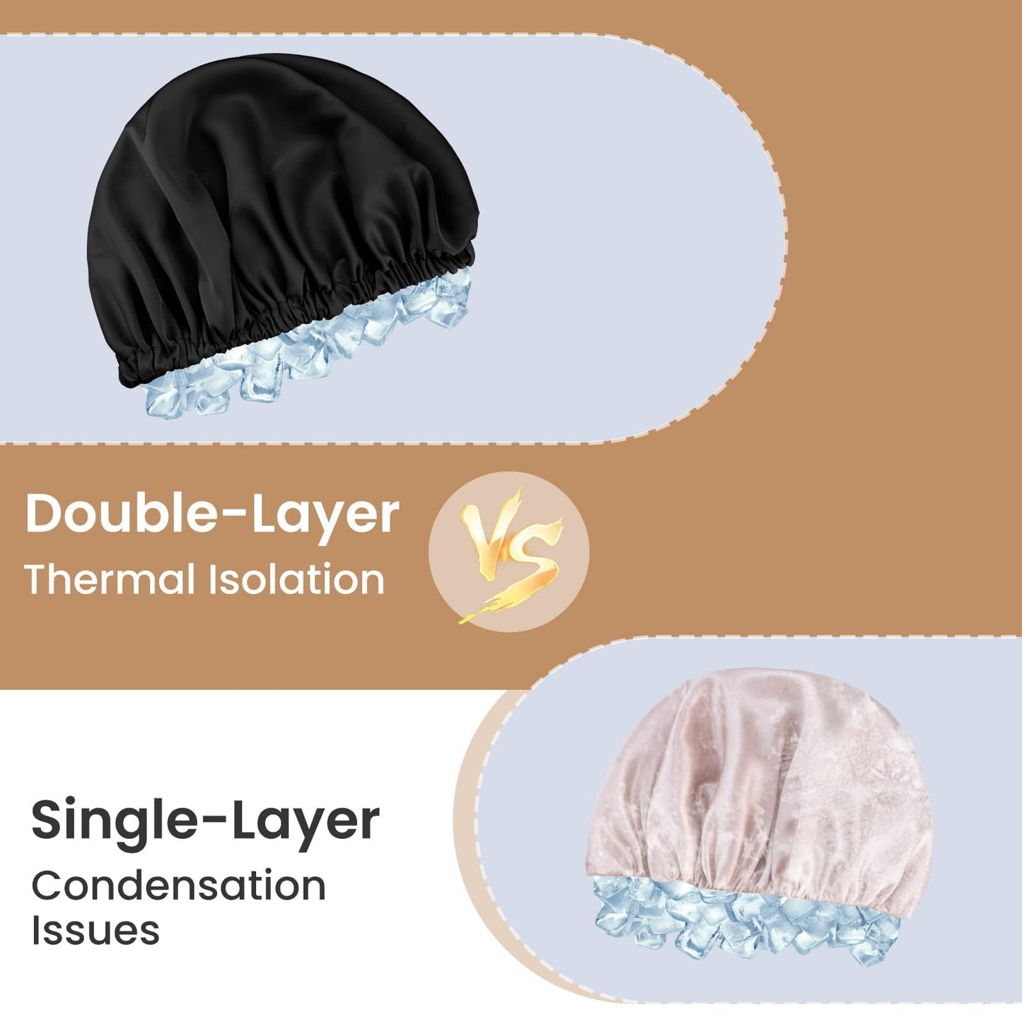 Zixsavk Adjustable Double Layer Silk-Satin Hair Bonnet for Sleeping Women – Anti-Frizz Curly Hair Sleep Cap, Hair Protector for Night, Moisture Retention Soft Bonnet for Natural Hair (black,Large)