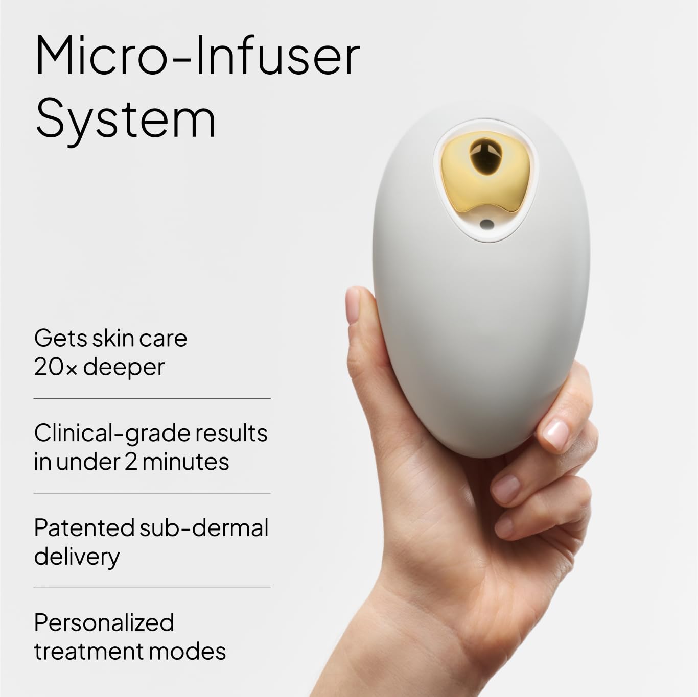 Droplette Ultra Micro-Infuser Skincare Device - Hydration & Plumping with 28 Collagen Capsules | Dove Grey