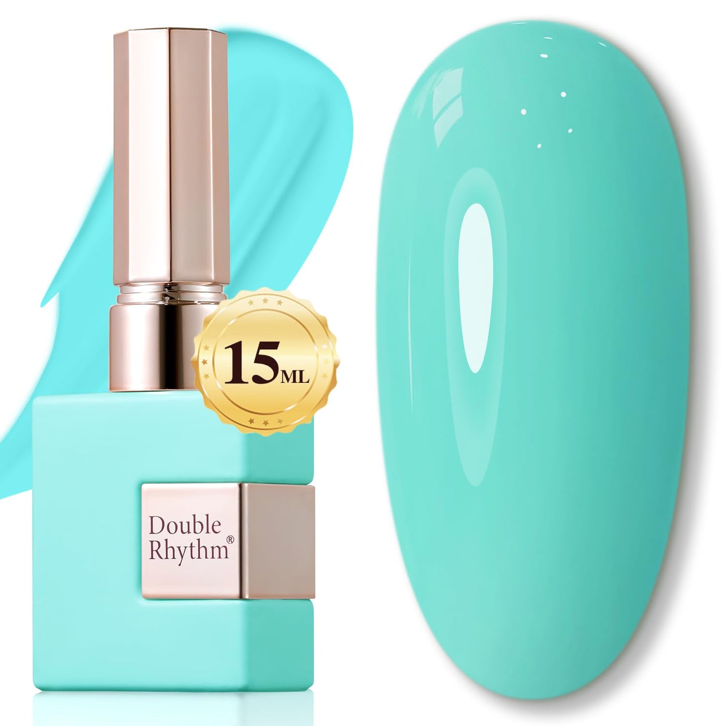 Gel Nail Polish - Double Rhythm 15ML Pearl White Soak Off for Art Manicure | DIY at Home