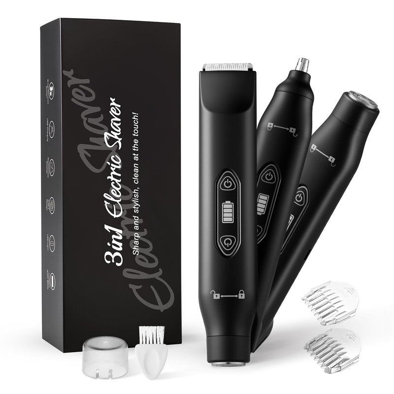 Manmade Trimmer for Men, Manmade 3-in-1 Trimmer, Waterproof and Easy Clean, Prevents Nicks, Cuts & Bumps, Built for Sensitive Areas