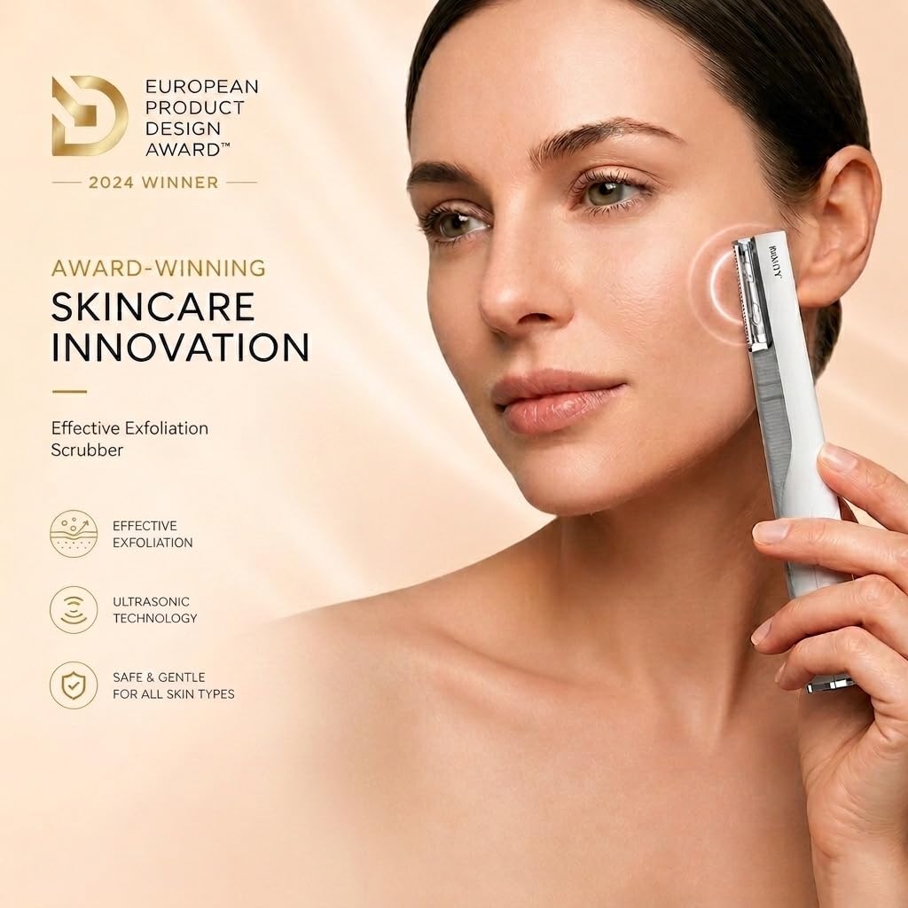 Bkwity Sonic Dermaplane Razor for Women Facial Hair & Peach Fuzz Remover