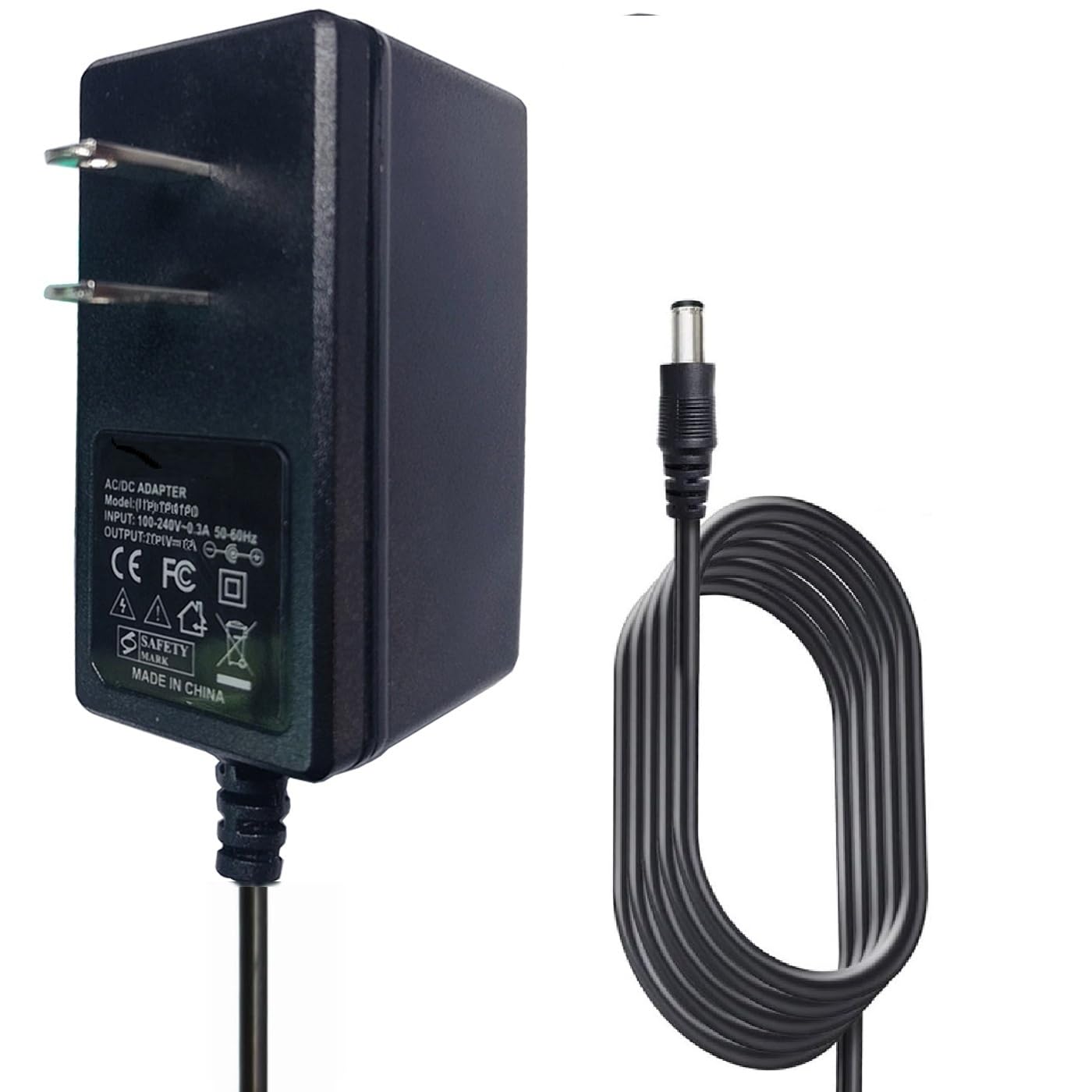 12V Charger for Christine Shelly MS-503 MS-503S Nail Dust Collector 2600 mAh Rechargeable Battery DC12V 2A 24W Replacement Power Supply Adapter Cable Cord