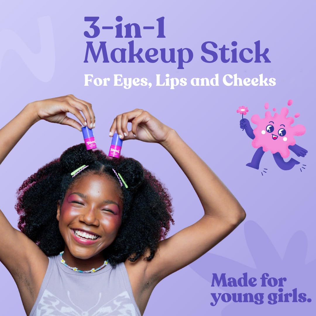 Non-Toxic Makeup Stick for Kids - Clean Makeup for Eyes, Lips & Cheeks | USA-Made, Safe Formula