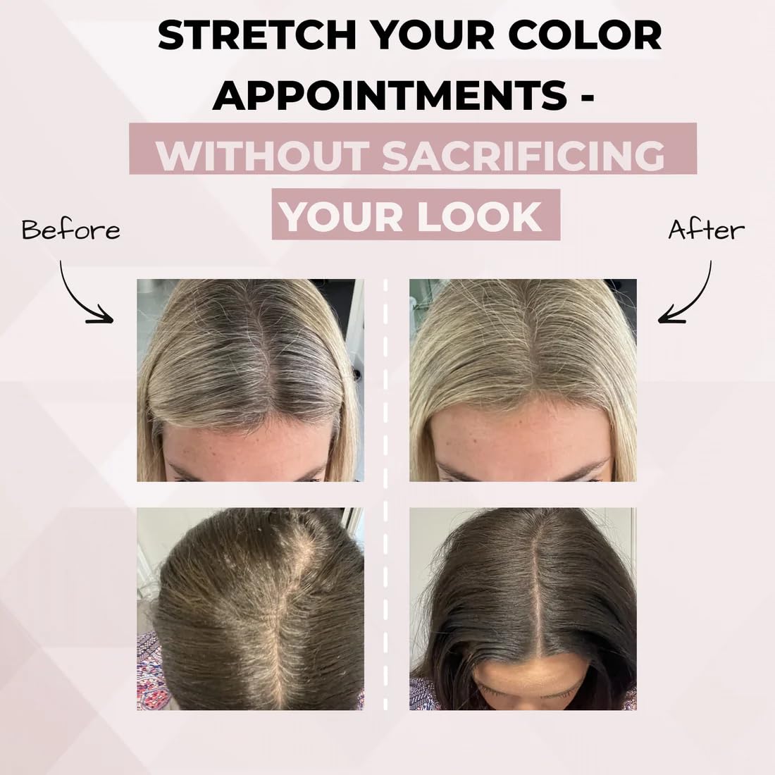 HairMagic+ Root Touch Up Powder - Instant Gray Coverage & Hairline Filler | Water-Resistant, Natural Finish with Argan Oil & Vitamin E (Dark Brown)