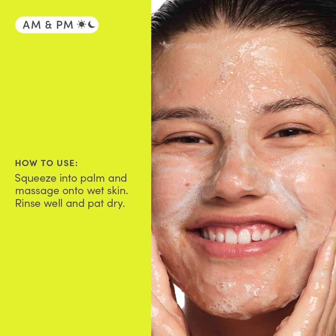 Evereden Balancing Jelly Cleanser for Teens | Vegan Face Wash for Oily & Pimple-Prone Skin - Gentle Pore Cleanser for Ages 10-12