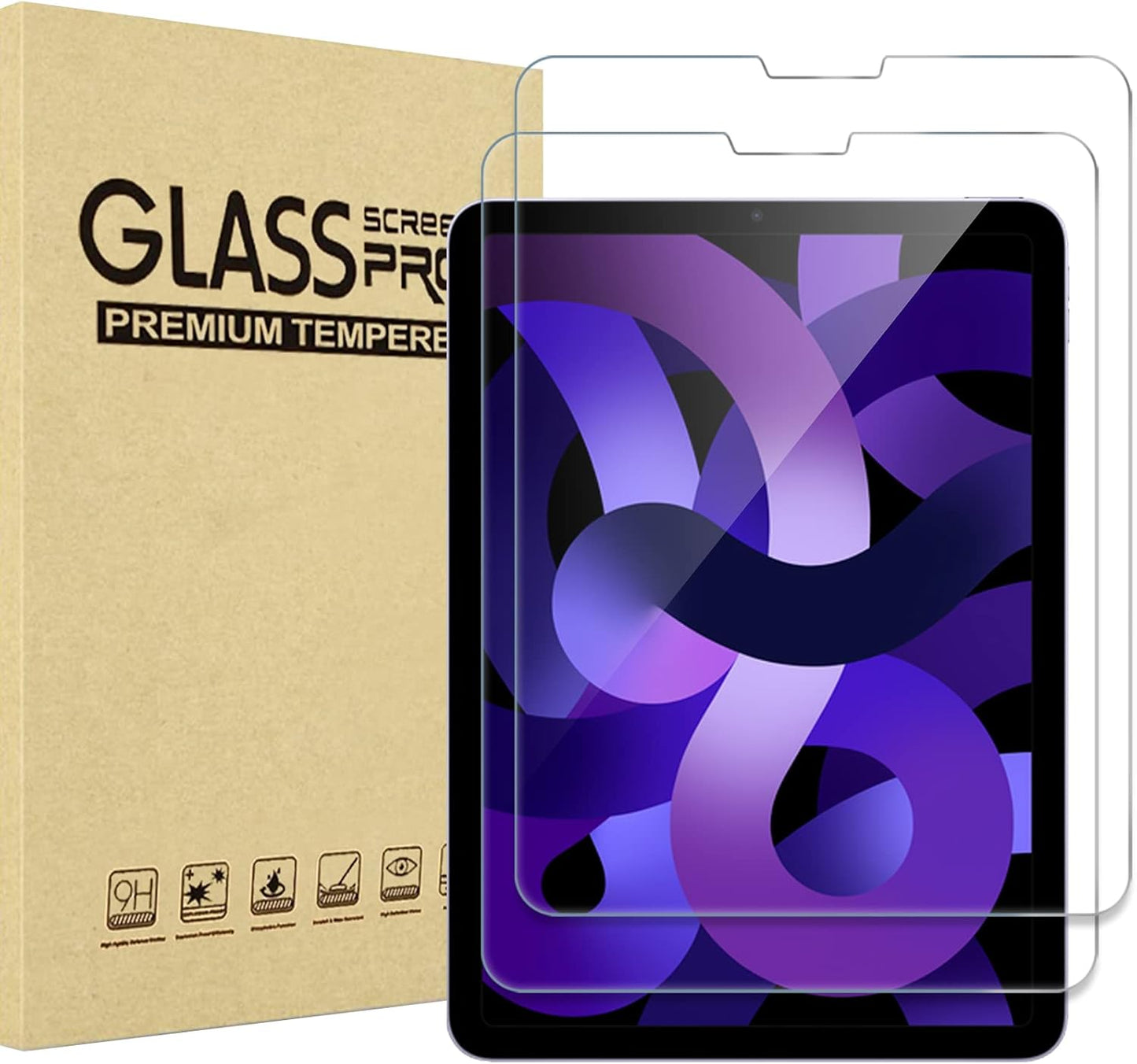 iPad Screen Protector - Tempered Glass Film Guard for A16 2025 & 10th Gen 11 Inch | Clear, 2 Pack