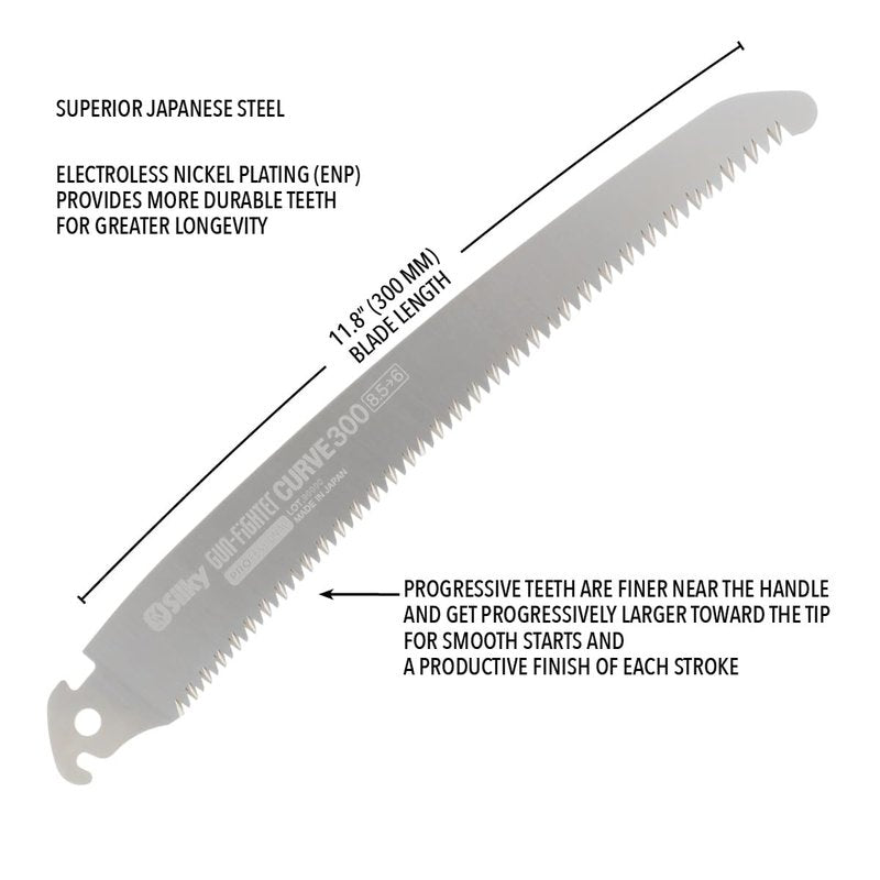 Silky Replacement Blade Only Gunfighter Progressive Teeth 300mm (731-30)