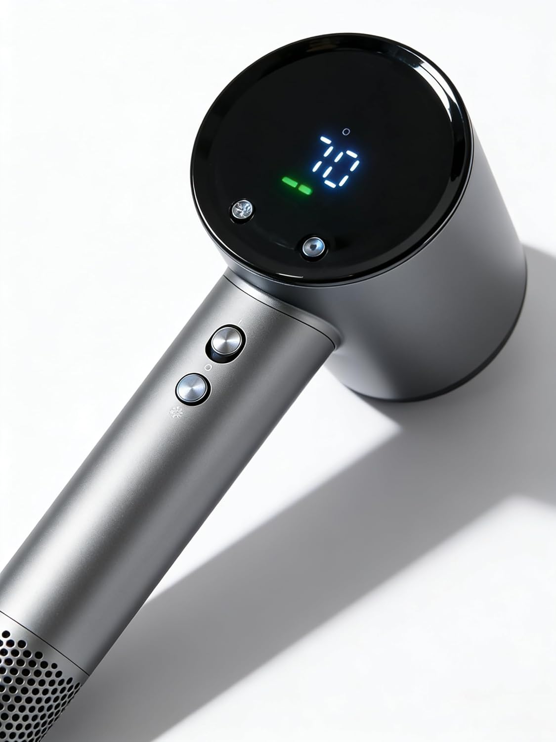 High-Speed Ion Hair Dryer - 1400W Brushless Motor, Ultra-Light & Low Noise | Intelligent LCD Display for Women & Children