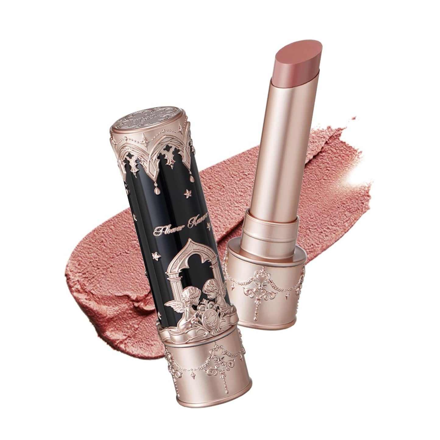 Little Angel Matte Lipstick - Ultra Silky Vegan Lip Mud Stick | Long Lasting Moisturizing Formula, Velvety Brown (C07 Golden Wheat)