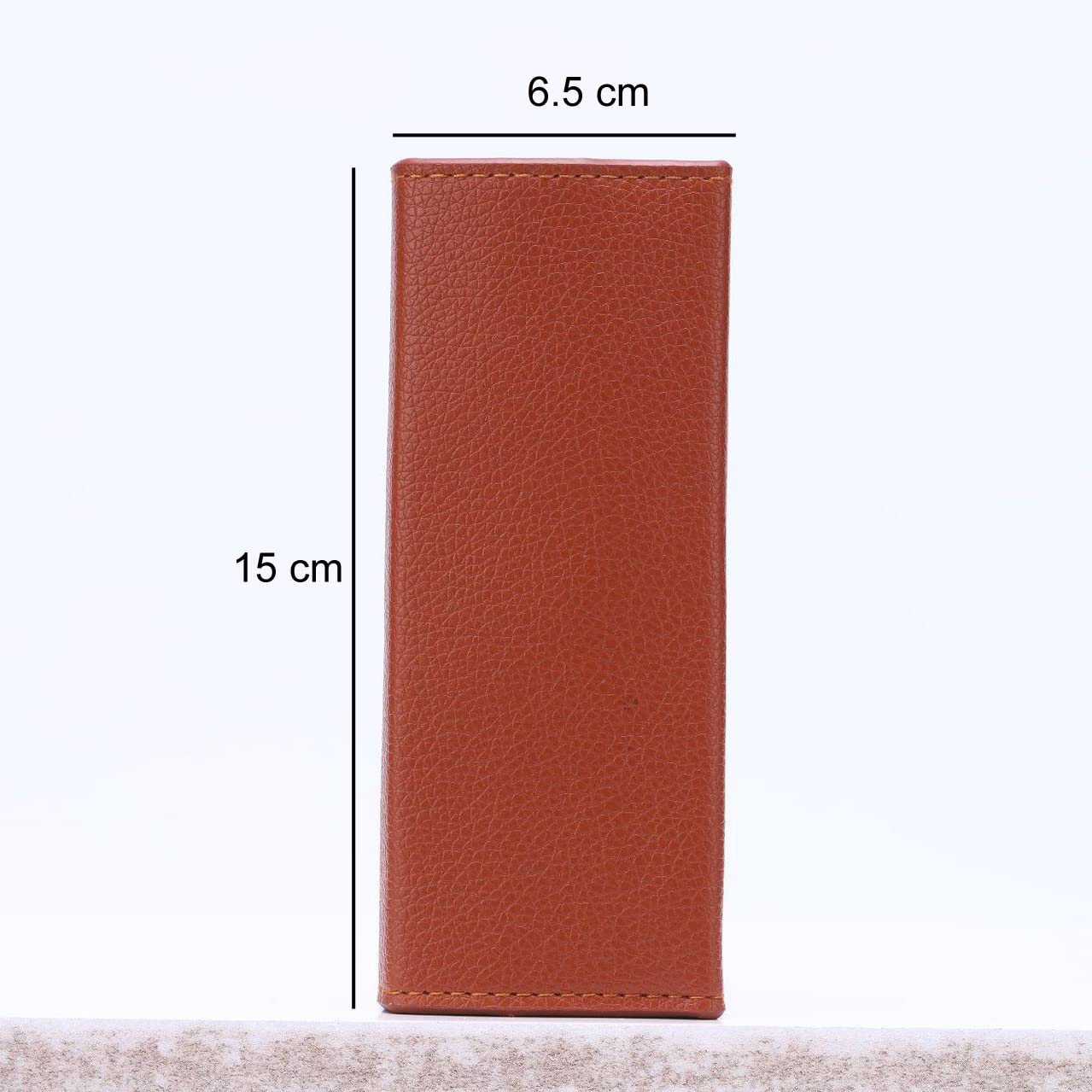 1 Piece PU Leather Empty Tweezers Storage Bag Eyelash Extensions Multi-pockets Travel Case for Eyelash Grafting Extension Tweezers (Brown)