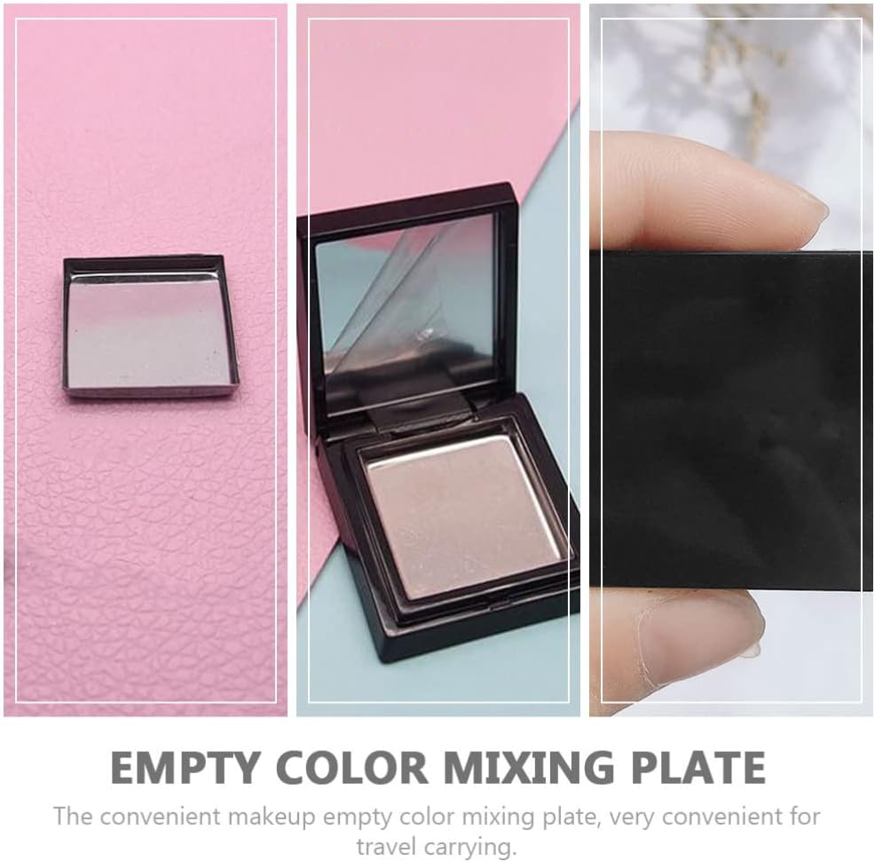 Empty Eyeshadow Storage Cases - 4Pcs Compact Makeup Palettes with Iron Plates | Portable Cosmetic Trays for Travel