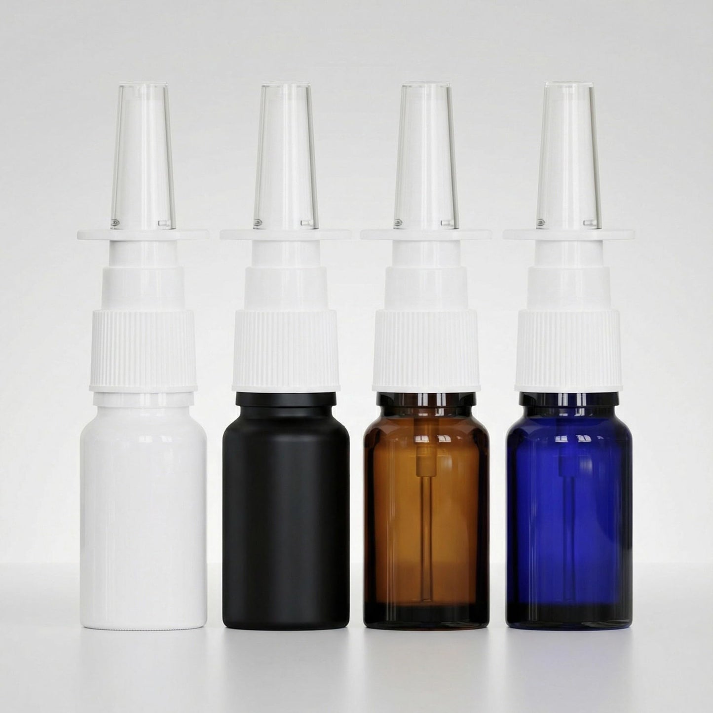 seafulee 6PCS 10ML Glass Nasal Spray Bottles,Amber Empty Travel Sized Refillable With Fine Mist Narsal Squeeze bottle,Nose Sprayer Nasal Cleanser with Funnel (10ml amber 6pcs)