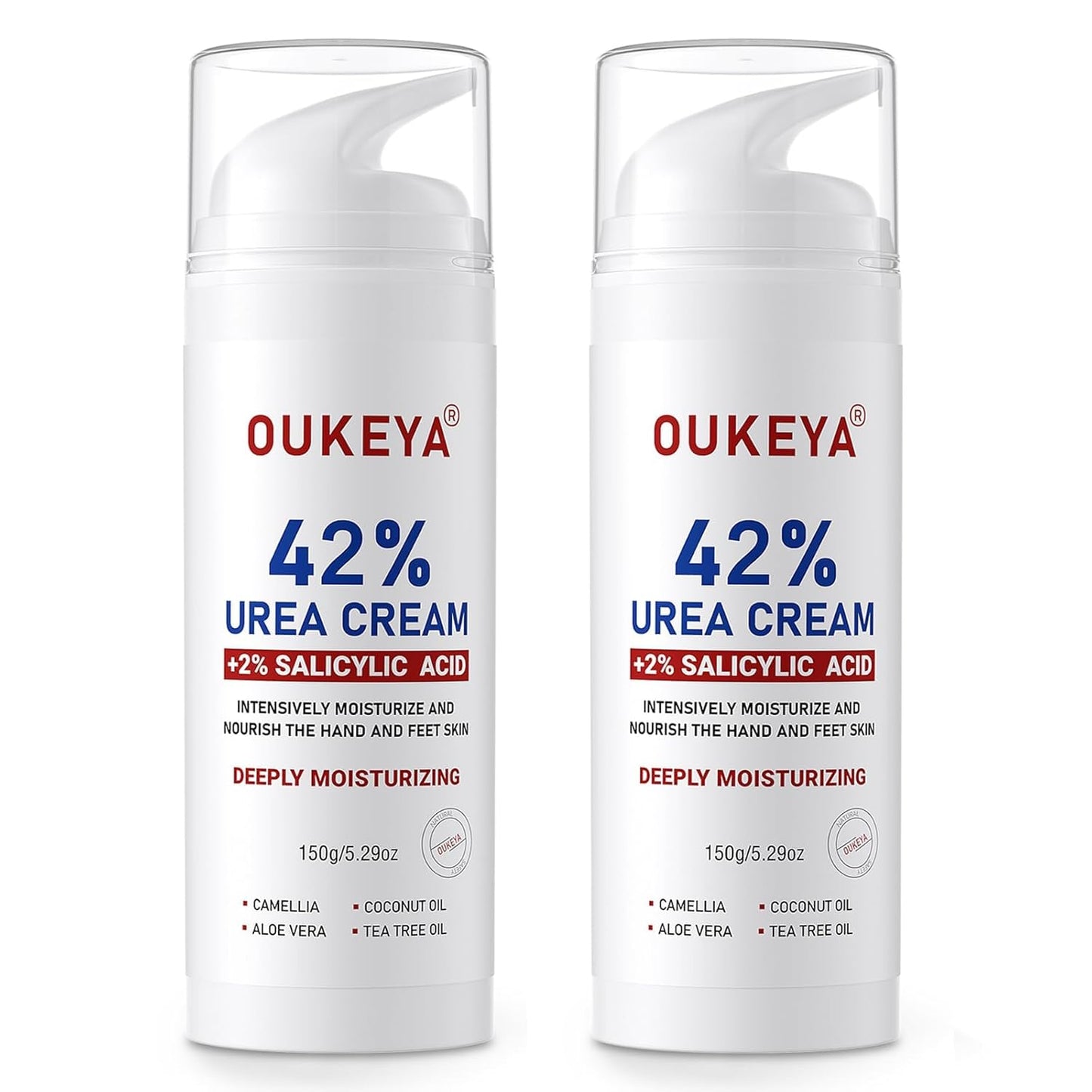 Urea Cream 42% with 2% Salicylic Acid - Moisturizing Foot Cream for Dry, Rough Skin | 5.29 Oz