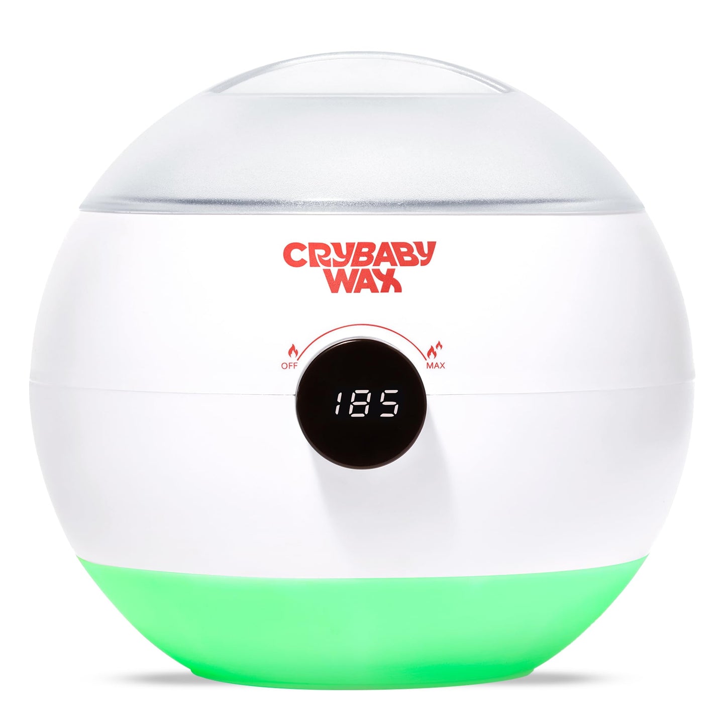 Crybaby Wax The Meltdown Machine Wax Warmer | Digital Temperature Display, 17 oz Hard or Soft Wax Capacity, Fast-Heating Wax Pot with Removable Silicone Liner