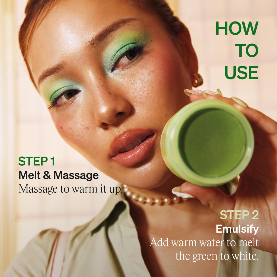 Matcha PDRN Thermal Cleansing Balm - Warming Pore Detox & Makeup Remover | Gentle Double Cleanser for Soft, Glowing Skin