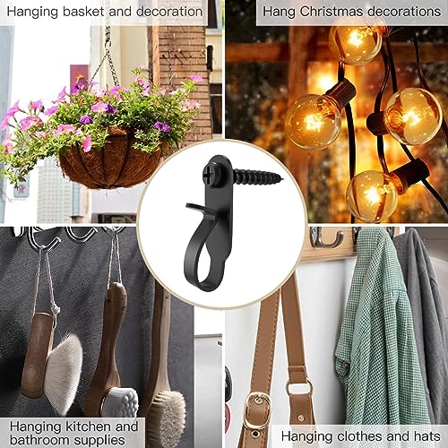 Stainless Steel Light Hanger Hooks - 20 Pack for Outdoor & Indoor Use