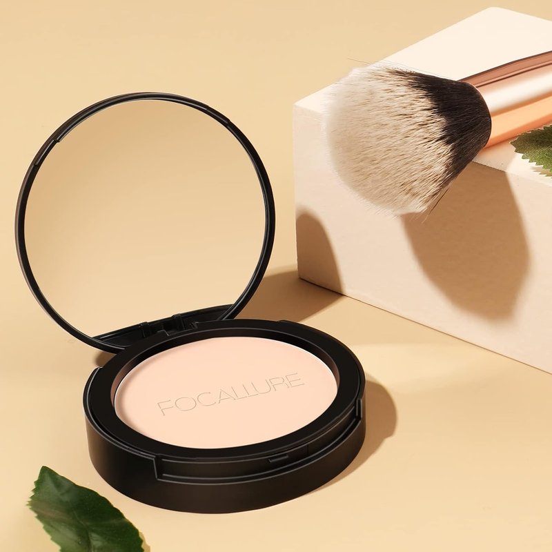 Flawless Pressed Powder - Control Shine & Smooth Complexion | Long-Lasting Matte Finish, Ivory Compact