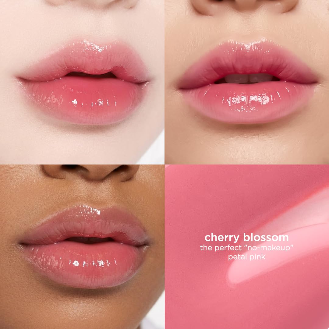 Rabbit Habit Water Lip Stain - Vegan, Cruelty-Free, Non-Drying Formula | Cherry Blossom Shade