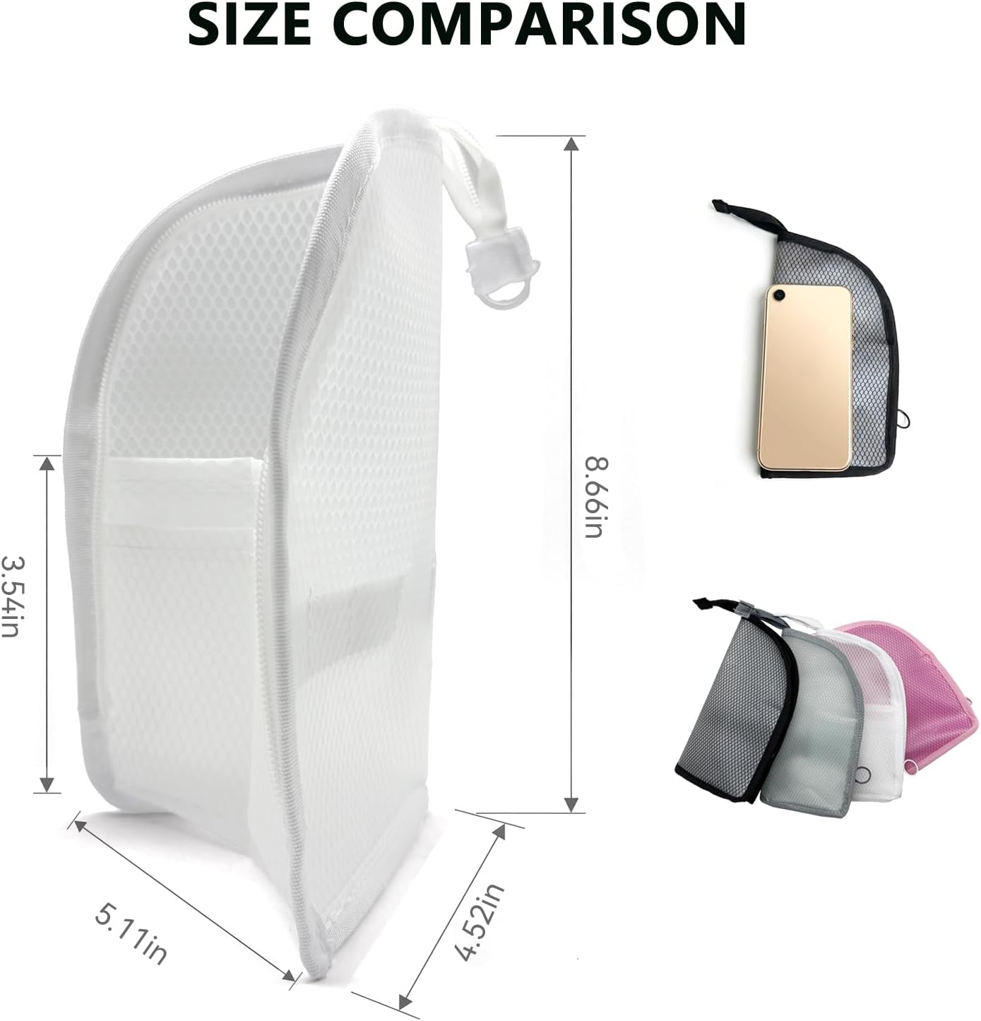 Portable Lightweight Travel Toiletry Bag - Waterproof EVA Hanging Cosmetic Organizer | Black