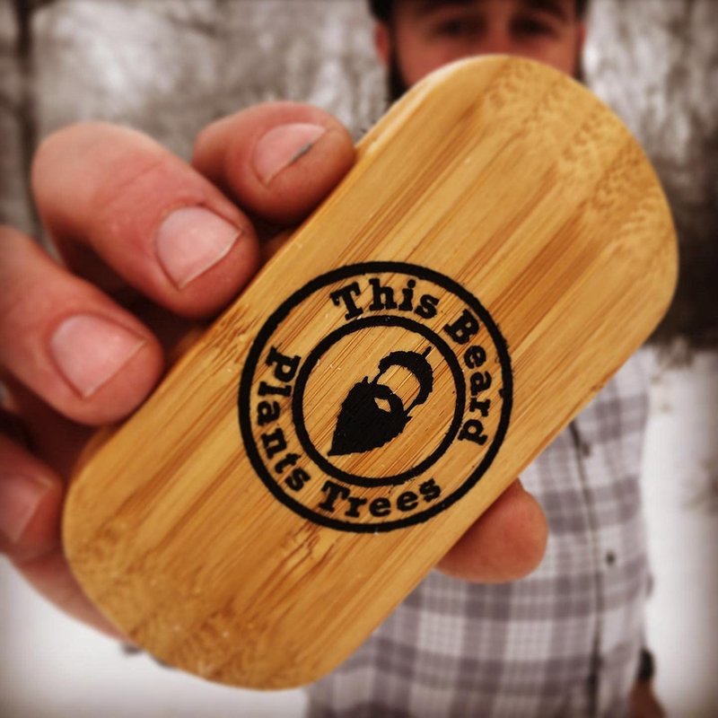 Big Boar Bristle Beard Brush from Green Beard Grmng - Boar Bristle & Bamboo