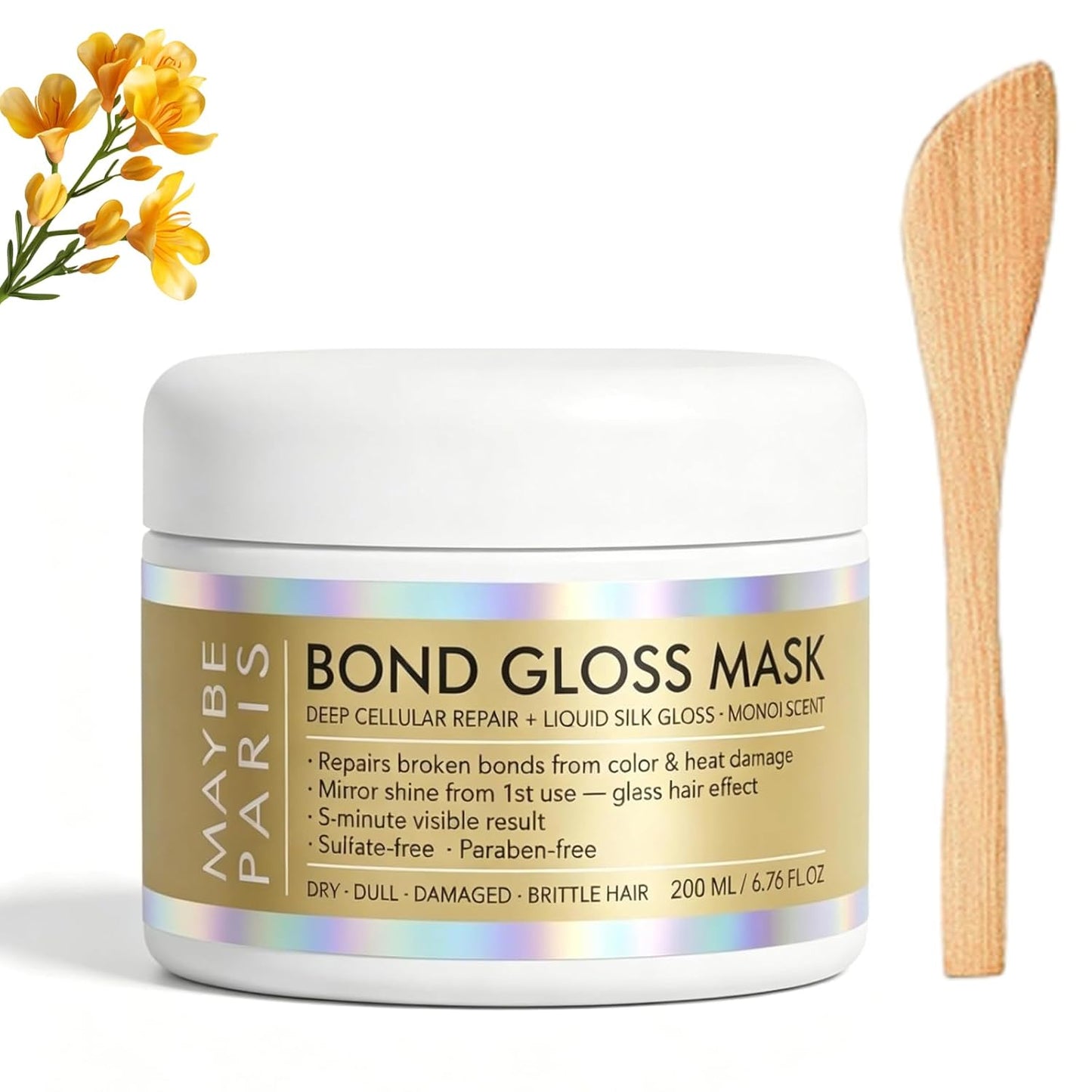 Bond Gloss Hair Mask - Deep Repair for Stronger, Smoother & Shinier Hair | 2-Pack