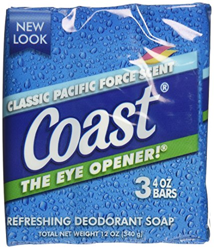 Coast Original Blue Bath Bar Soap - 3 Pack, 12 oz Total