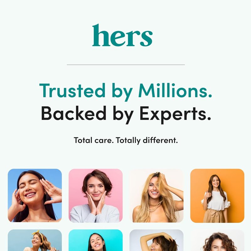 Hers Hair Regrowth Treatment - Extra Strength 5% Minoxidil Foam for Women | Non-Greasy, Unscented, 2-Pack