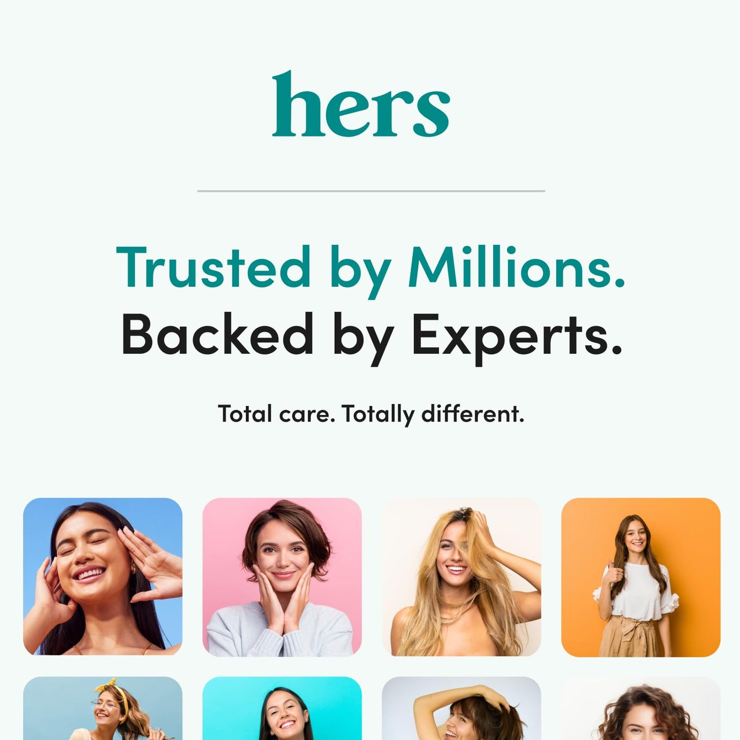hers Hair Regrowth Treatment - Topical Minoxidil 2% Solution for Women - Supports Thicker, Fuller Hair - Non-Greasy - Unscented, 2 Pack