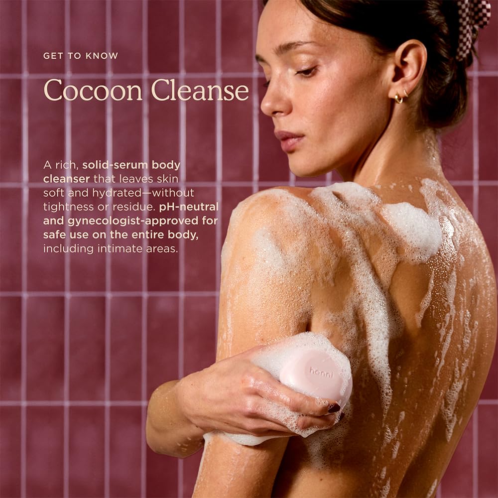 HANNI Cocoon Cleanse Serum - Hydrating Eucalyptus Body Wash with Shea Butter | 3.7 oz (2 Pack)