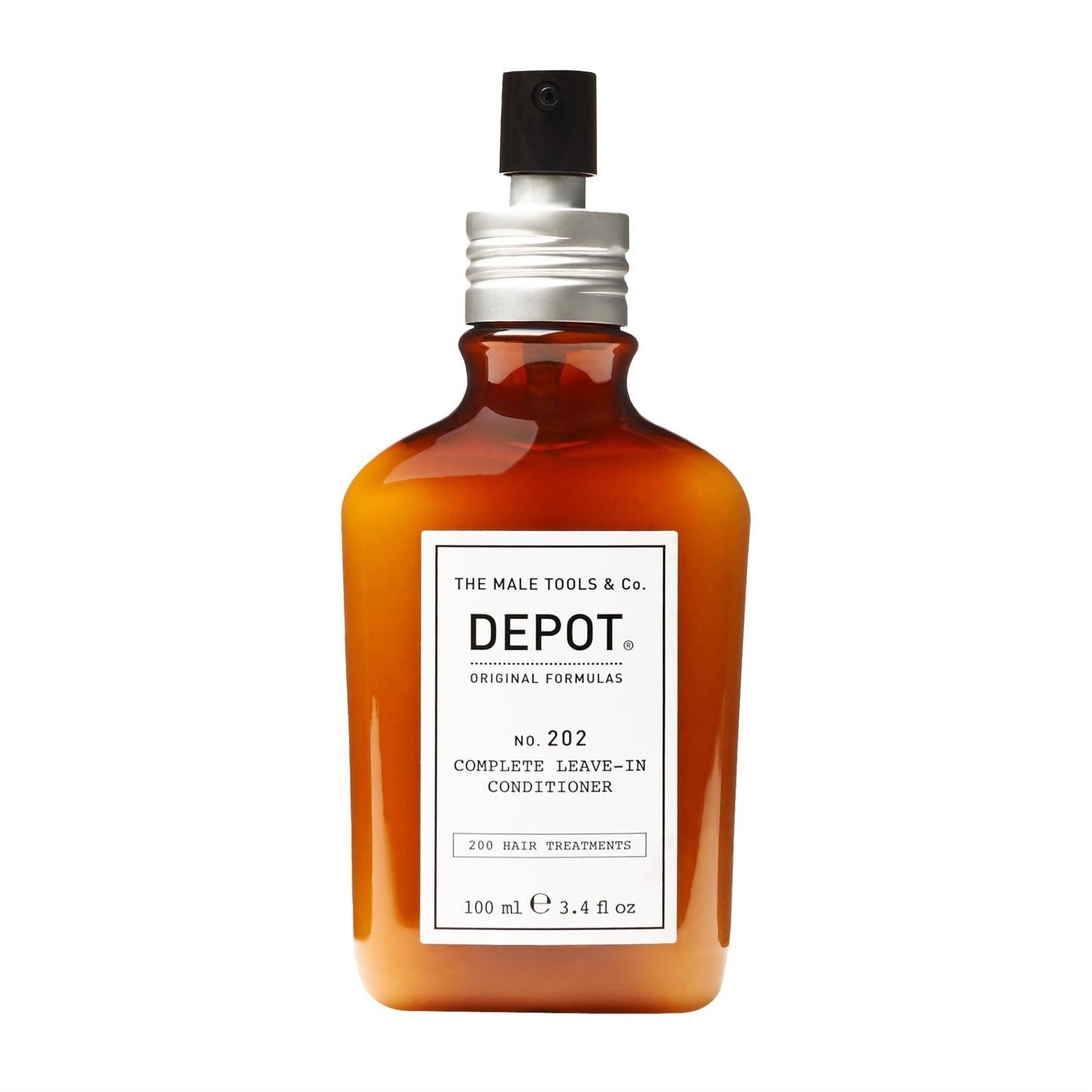 DEPOT No. 202 Complete Leave-In Conditioner for Hair & Beard | Lightweight Hydration & Conditioning with Botanical Complex | 3.3 fl.oz.