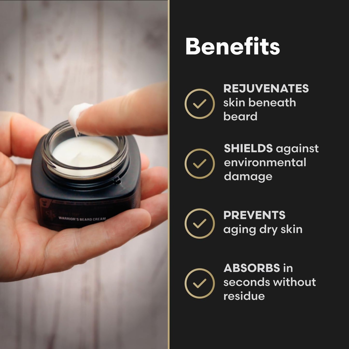 Beard Cream for Men by Beard Struggle - Itch Relief Softener & Moisturizer - Keep Your Beard Growth Hydrated & Refreshing - Platinum Collection, Aesir's Triumph - 50g