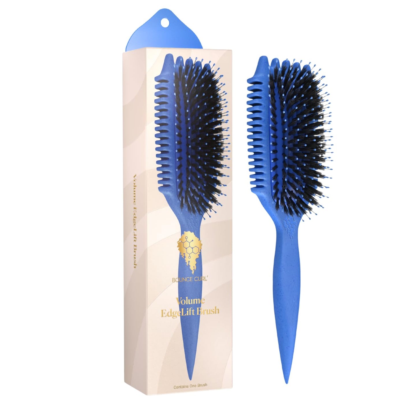 Curly Hair Volume Brush - Bounce Curl EdgeLift for Root Lift & Definition | Purple