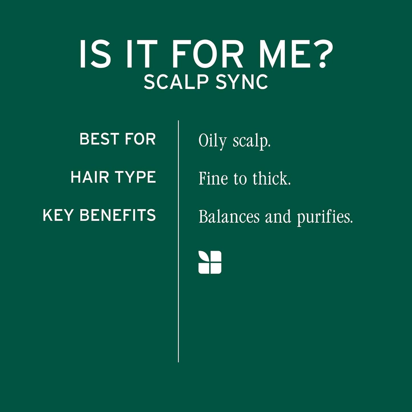 Biolage Scalp Sync Clarifying Shampoo - Deep Cleanse Oily Scalp | Residue & Buildup Remover