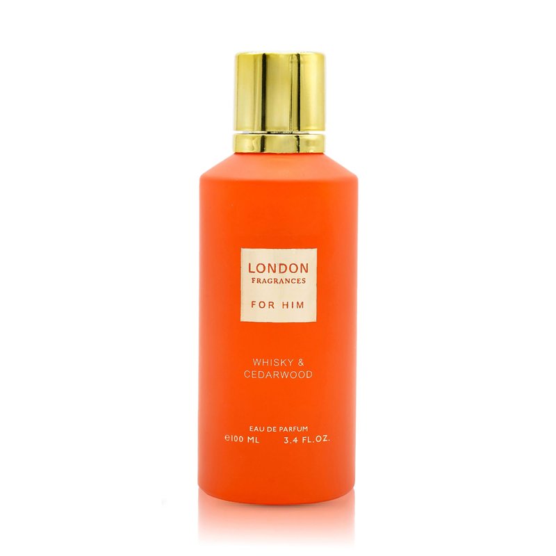 Fine Perfumery London Fragrances For Him Whiskey and Cedarwood - Cologne For Men - Warm Mens Cologne - Woody Fragrance with Lemon and Vanilla - 3.4 oz
