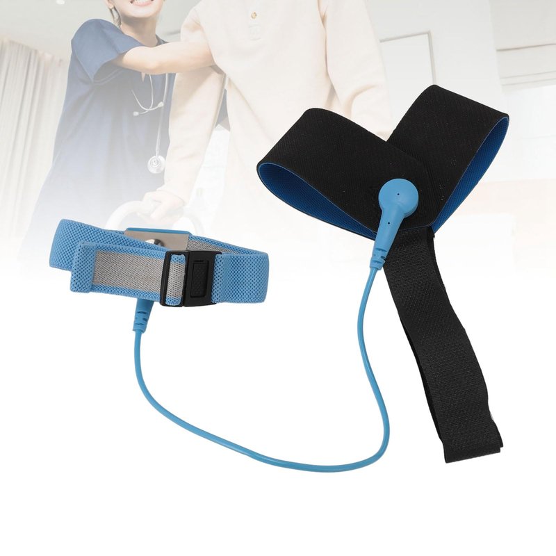 2 Pcs ESD One Size Fits All Anti Static Heel Grounder Straps, Adjustable ESD Shoes Straps with Buckle, Anti Static Foot Heel Straps for Grounding and Protecting Electronics Against Electric Shock