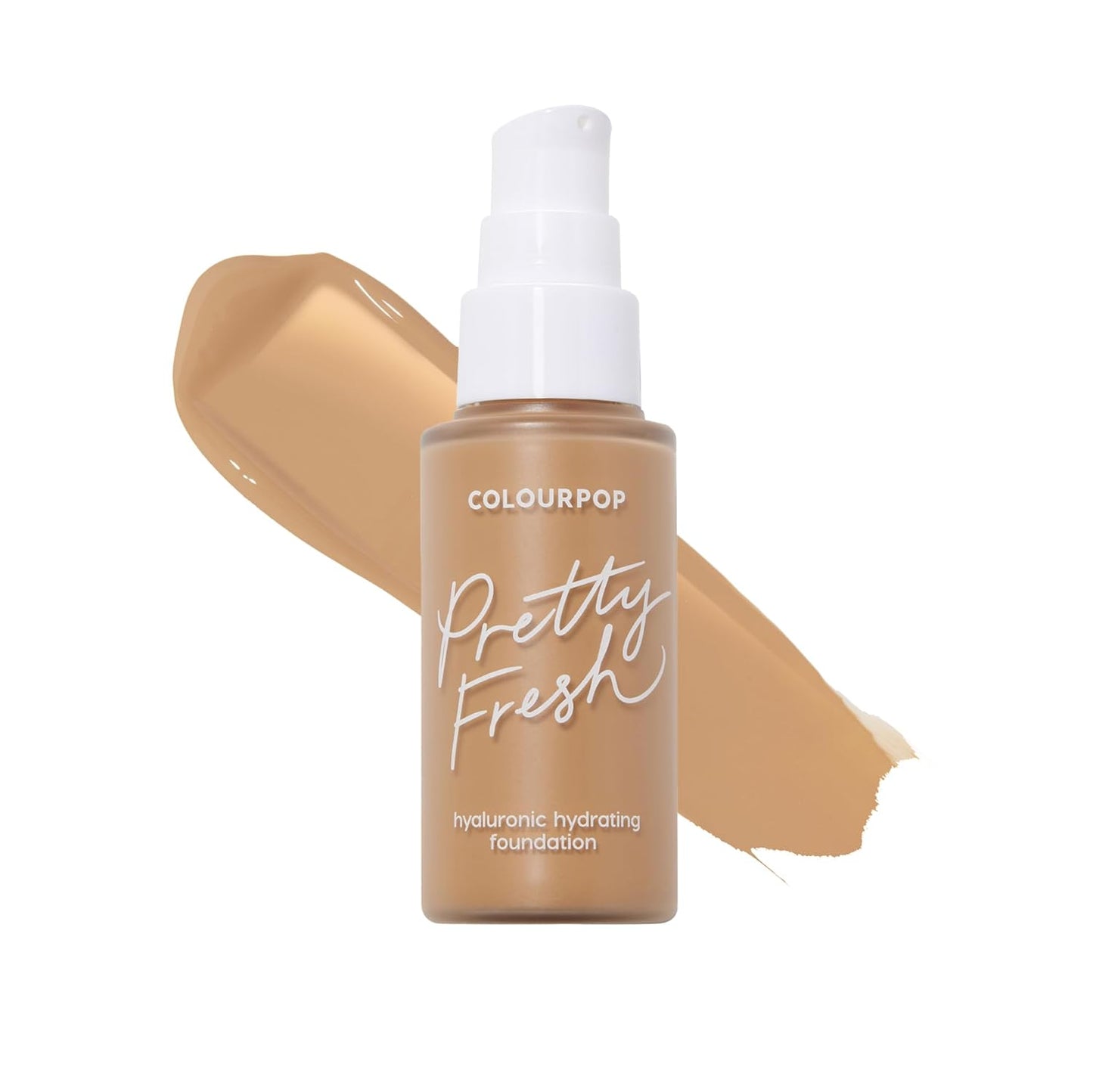 ColourPop Pretty Fresh Liquid Foundation - Hydrating Medium Coverage Foundation with Hyaluronic Acid & Coconut Water | Medium 80W (1 oz)