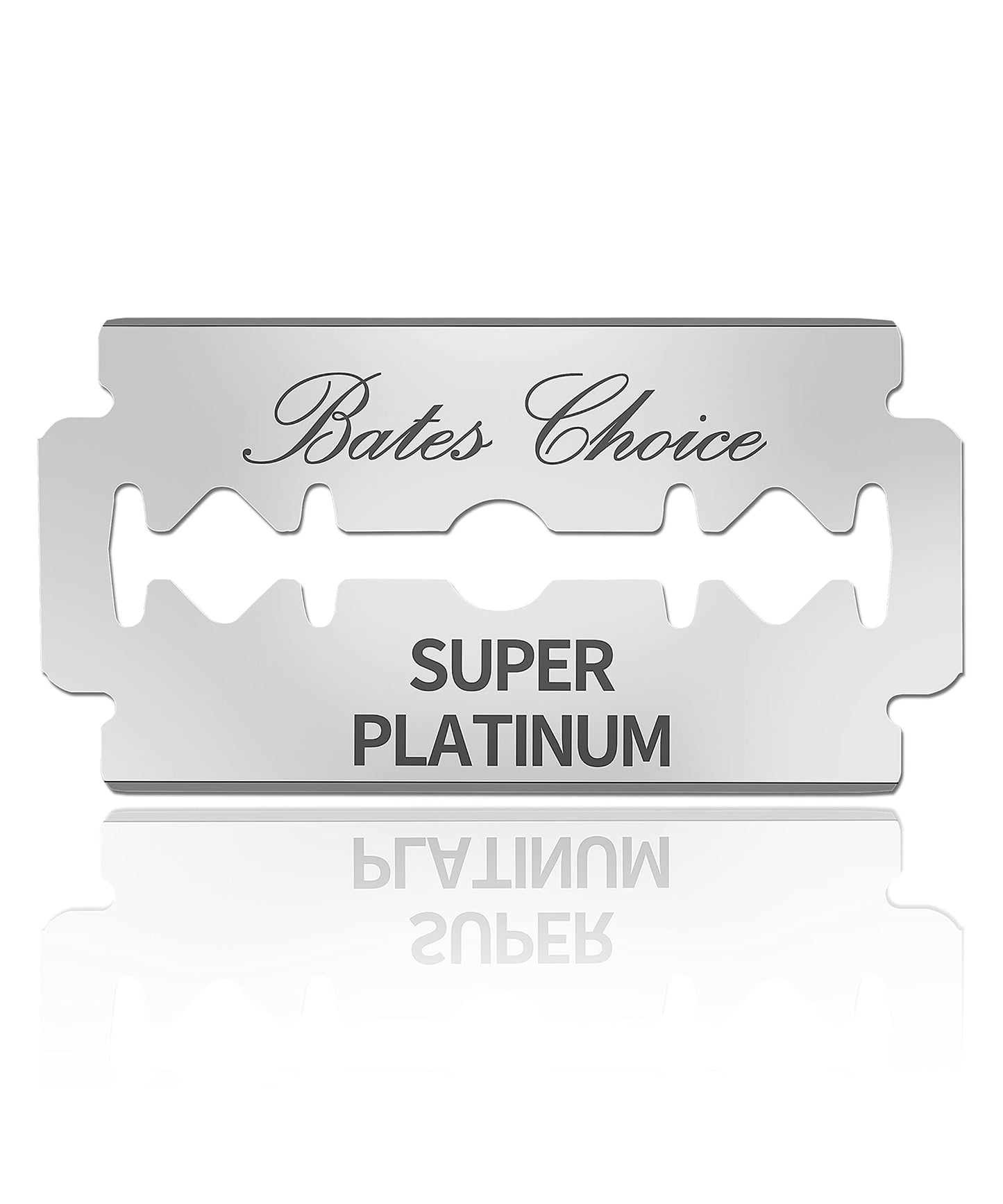 Bates Double Edge Safety Razor Blades for Men - Stainless Steel, 40 Pack, Shaving Blades