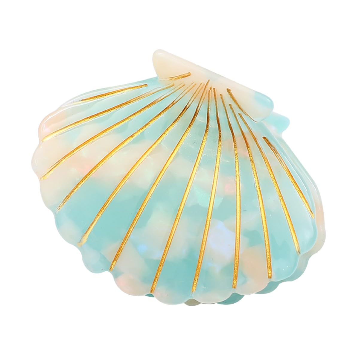 Shell Claw Clip - Acetate Hair Clips for Women | Small Blue Hair Accessory