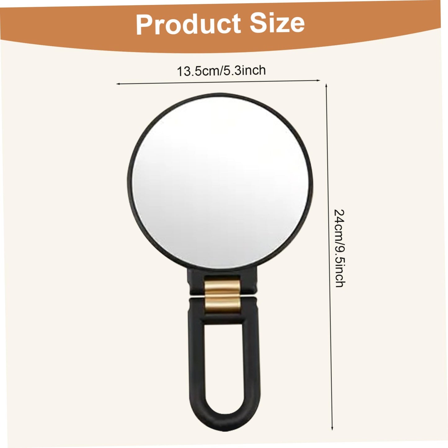 Bemonew Magnifying Makeup Mirror 50X Magnifying Mirror, Double-Sided Makeup with 360° Adjustable Handle, Handheld/Wall Mount/Tabletop Design for