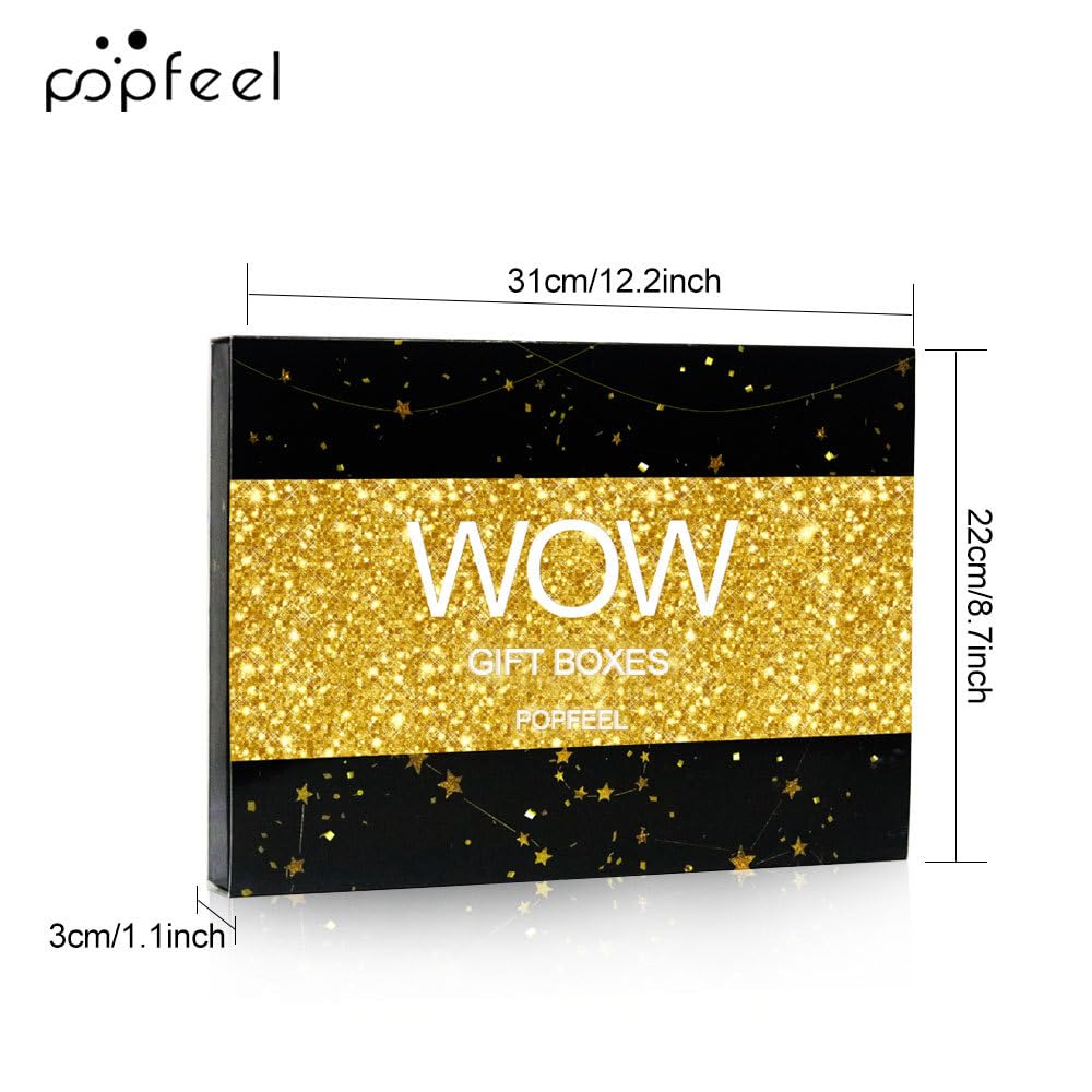 Golden Makeup Set - 24-Day Countdown Calendar for Birthdays & Valentine's Day | Perfect Gift Box for Teen Girls & Women