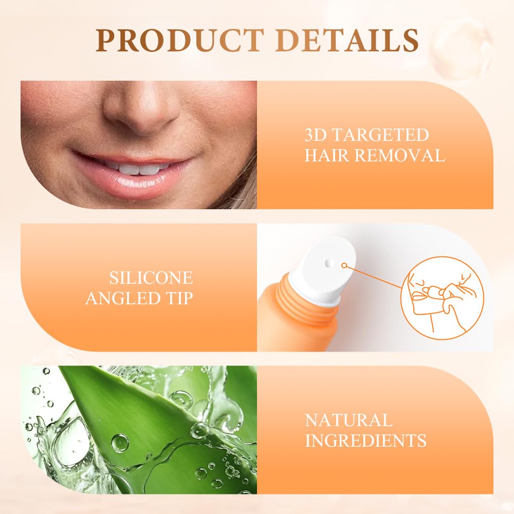 Facial Hair Removal Cream for Women, 2026 New Gentle Face Facial Hair Removal Cream for Women, Effective Hairs Removers for Face Hairs Removing (2, 0.71oz / 20 g)