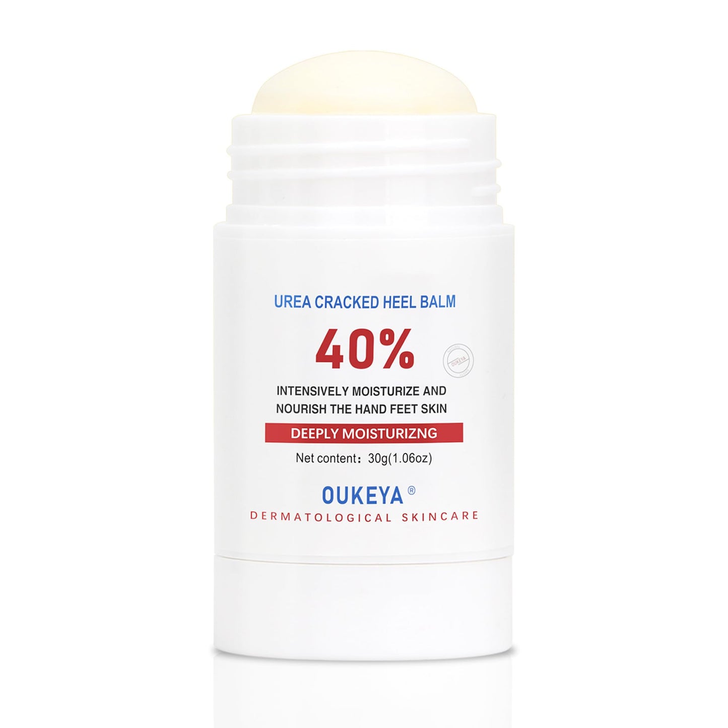 OUKEYA Urea Cream Stick 40%, Foot & Hand Balm for Dry, Cracked Heels & Rough Skin, 40 Percent Urea Lotion for Feet Maximum Strength,1.06 oz
