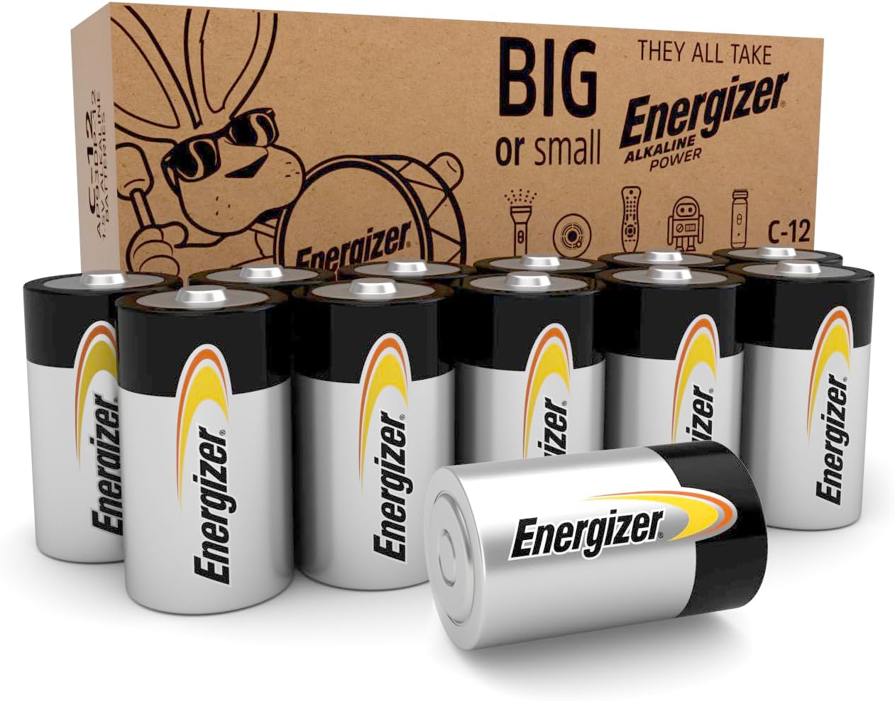 Energizer AA Batteries - Alkaline Power 32 Count Double A Battery Pack | Long-Lasting Performance