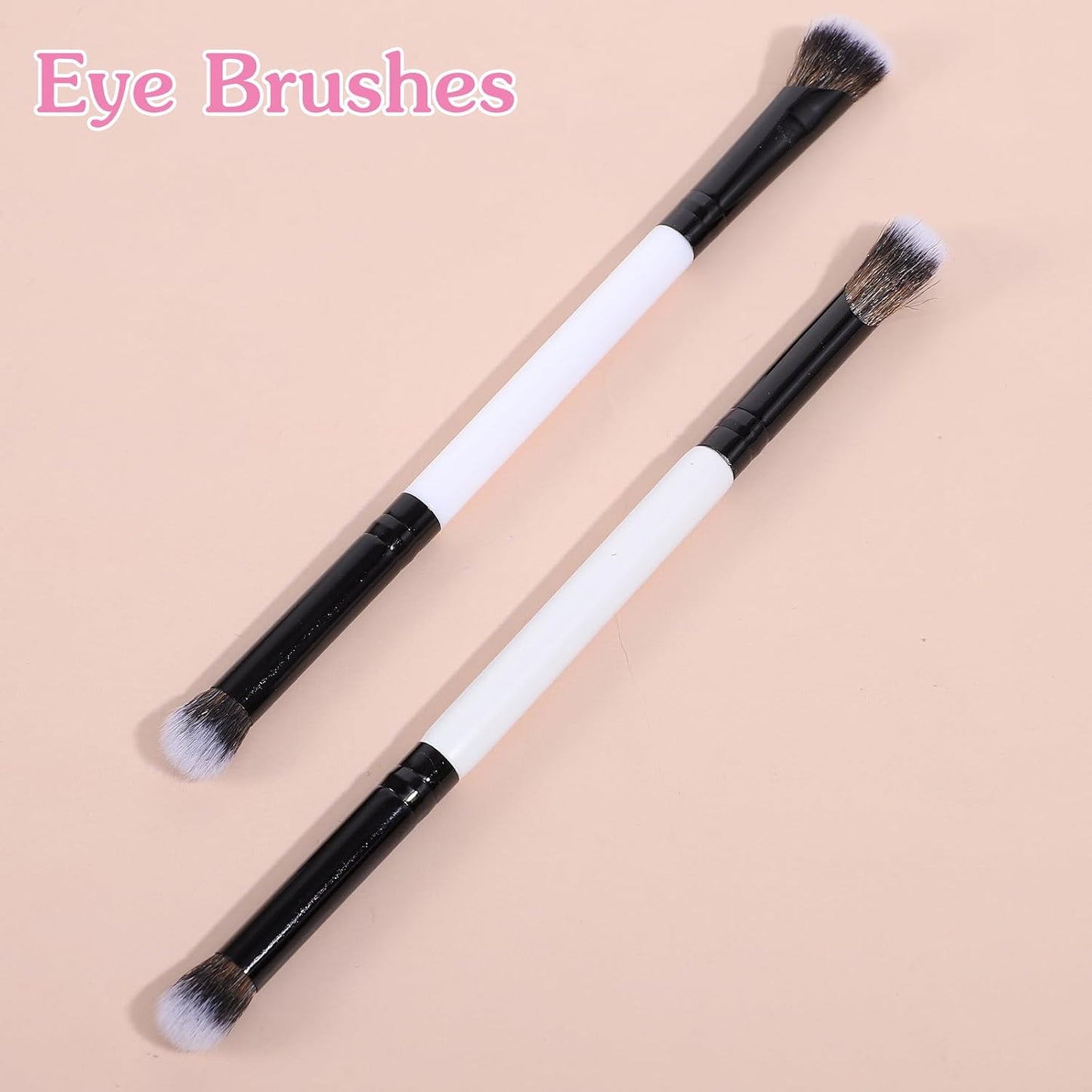 KFHENSOM 4PCS Dual-Ended Makeup Brush Set | Professional Foundation, Contour & Concealer Brushes for Liquid & Powder