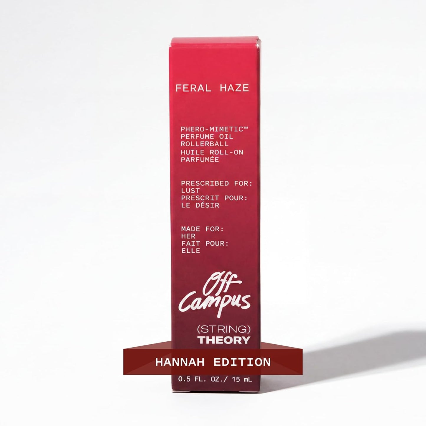 Hannah Women's Pheromone Roll-On Perfume Oil | Spicy Sweet Vanilla Amber & Dark Rum - Lasts 3 Hours
