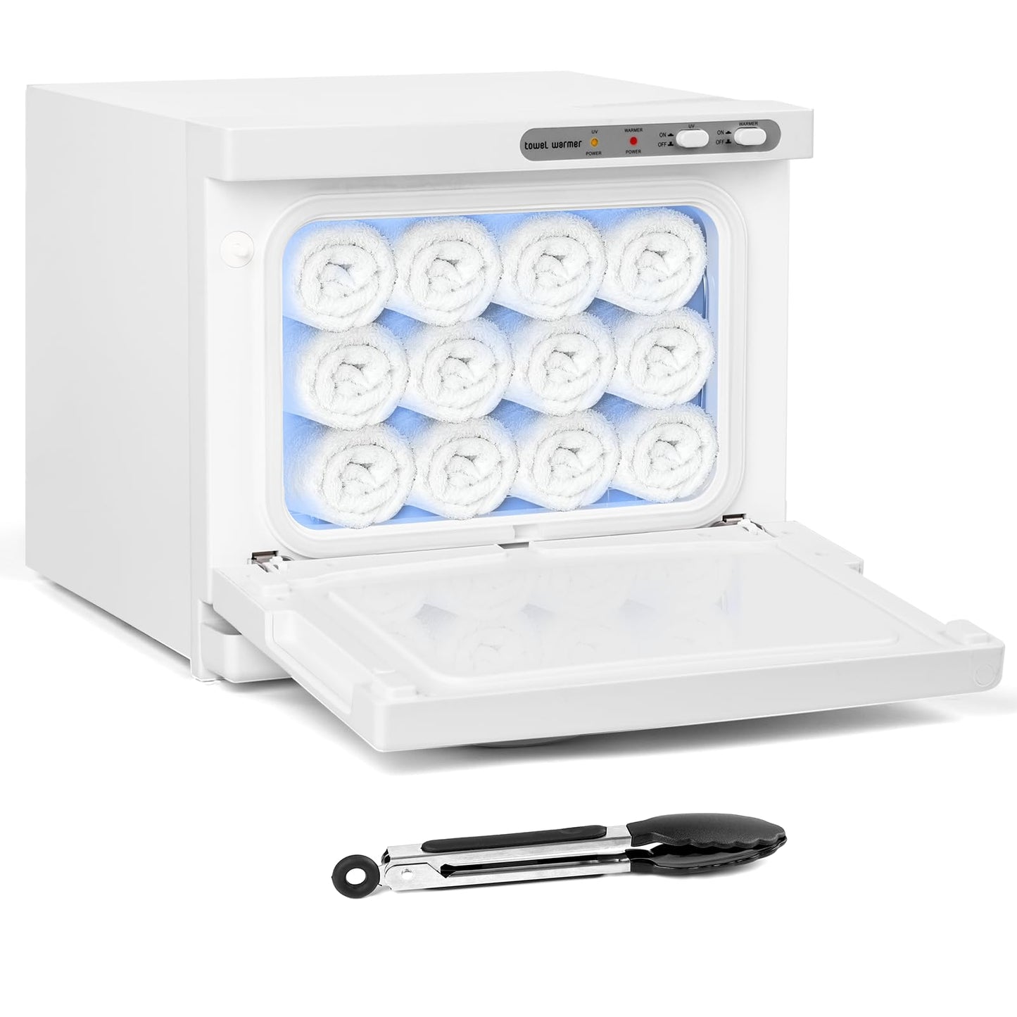 Hot Towel Cabinet, Yofuly 8L White Towel Heater with Clip, Professional Small Towel Warmer Machine for Facials SPA Nail Salon Barber Esthetician