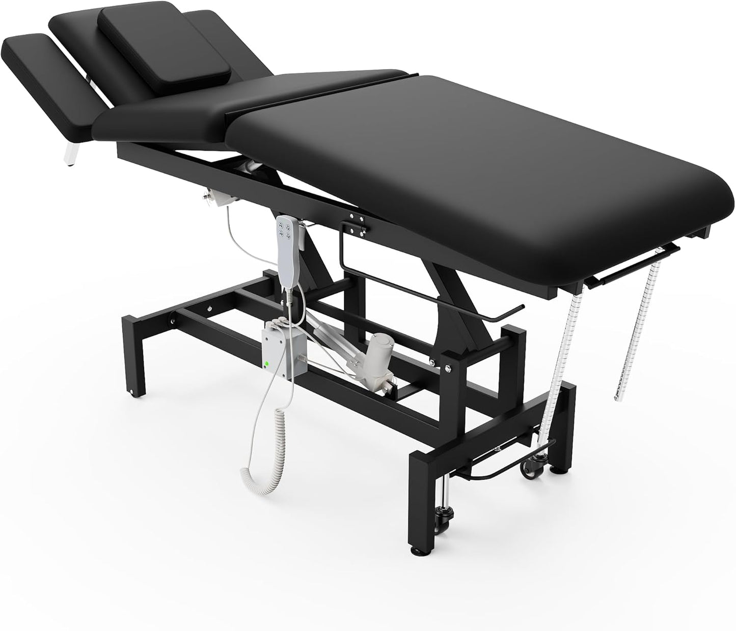 Electric Massage Table with Hydraulic Lift - Adjustable Height & Waist for Therapy | Black