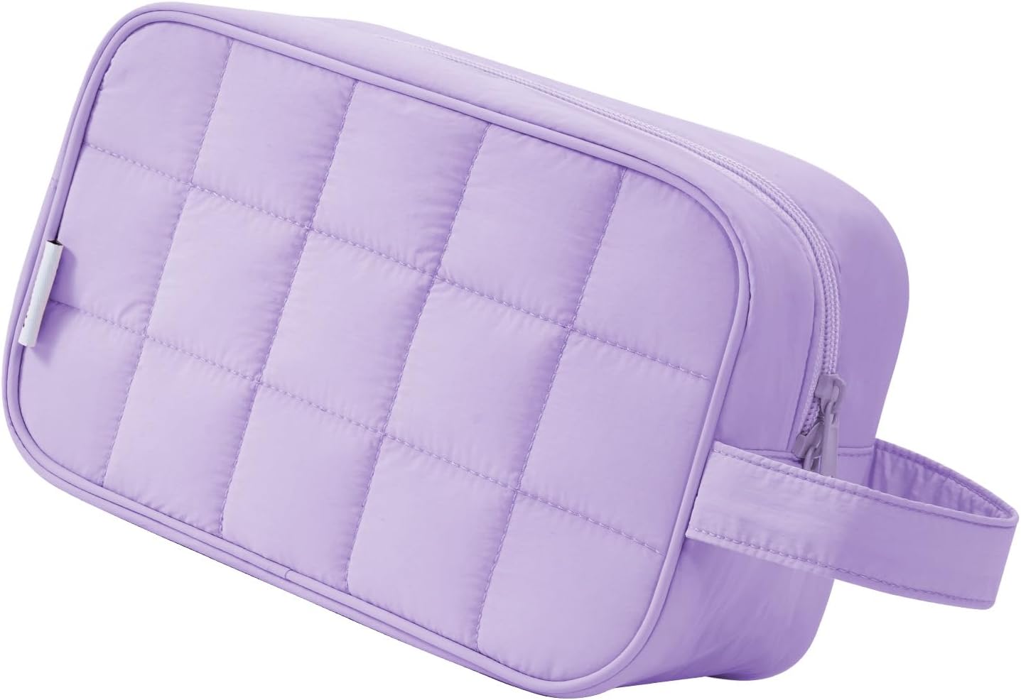 Travel Toiletry Bag for Women - Stylish Dopp Kit with Mint Green Checkerboard Design | Cosmetic & Makeup Organizer