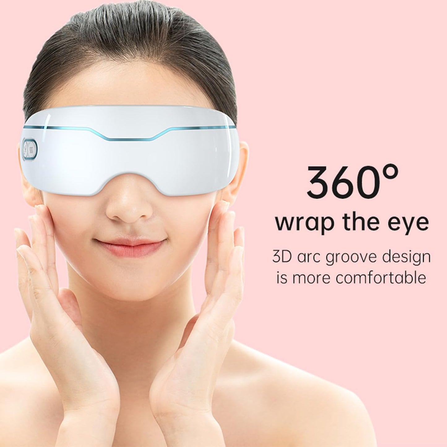 Steam Therapy Mask - Adjustable Hot & Cold Eye Steamer for Dry Eyes | Nano Mist, Relieves Puffiness & Dark Circles